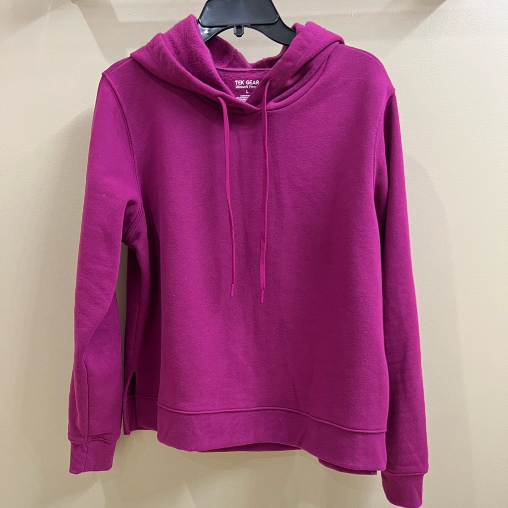 Tek Gear Ultrasoft Fleece Hooded Sweatshirt size L - Picture 3 of 5